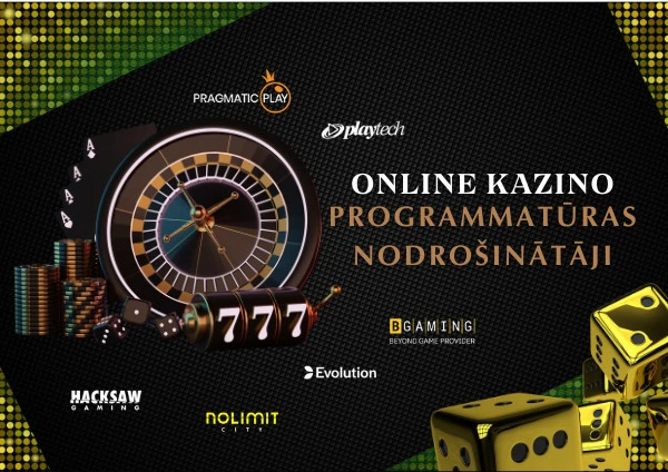 Labākie online kazino programmatūras nodrošinātāji