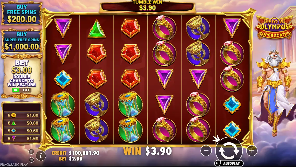 Gates of Olympus Super Scatter spēļu automāts Gates-of-Olympus-Super-Scatter-spelu-automats